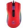 Rampage SMX-R44 macro RGB gaming muis - 6400 DPI - Rood