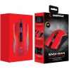 Rampage SMX-R44 macro RGB gaming muis - 6400 DPI - Rood