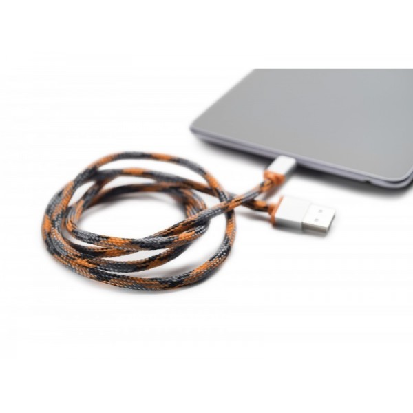 Boompods Retrokabel (1 meter) - Micro USB - Oranje Boompods Retrokabel (1 meter) - Micro USB - Oranje