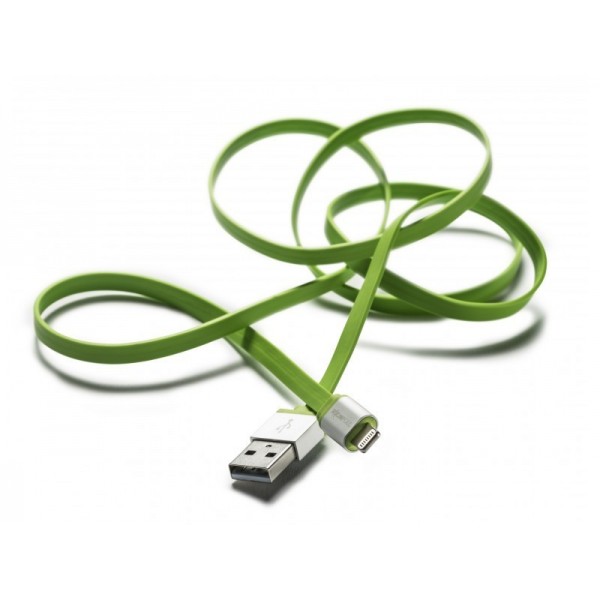 Boompods Platte Kabel Flatline (1 meter) - Micro USB voor Android - Groen Boompods Platte Kabel Flatline (1 meter) - Micro USB voor Android - Groen
