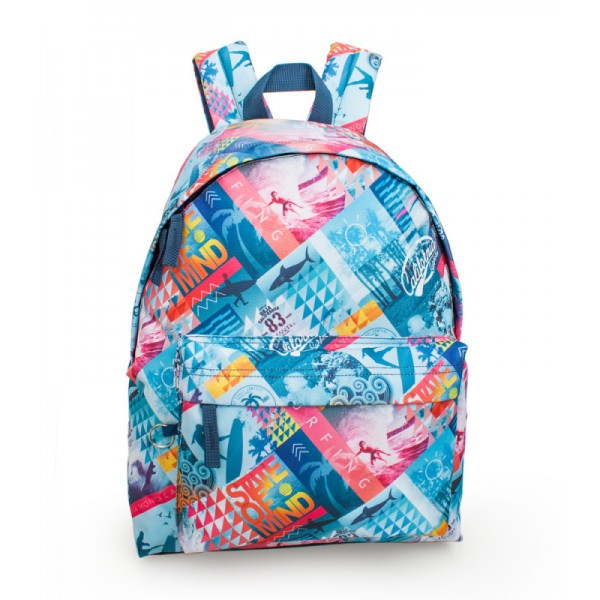 Delbag Graffiti - Surfing - Rugzak - 43 cm hoog Delbag Graffiti - Surfing - Rugzak - 43 cm hoog