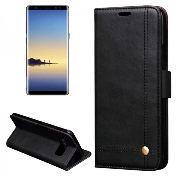 Tuff-luv - Faux leren book-stand case voor de Samsung Galaxy note 8 - zwart Tuff-luv - Faux leren book-stand case voor de Samsung Galaxy note 8 - zwart