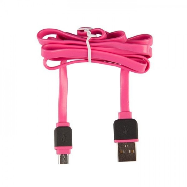 Under Control Flat Micro USB Cable 1M, Pink Under Control Flat Micro USB Cable 1M, Pink