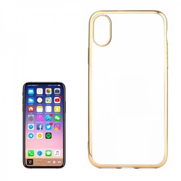 Tuff-luv - Beschermende TPU siliconen case voor de Apple iPhone X - goud Tuff-luv - Beschermende TPU siliconen case voor de Apple iPhone X - goud