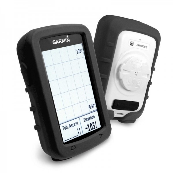 Tuff-Luv - Siliconen Gel Skin Case met Screenprotector - Voor de Garmin Edge 820 - Zwart Tuff-Luv - Siliconen Gel Skin Case met Screenprotector - Voor de Garmin Edge 820 - Zwart