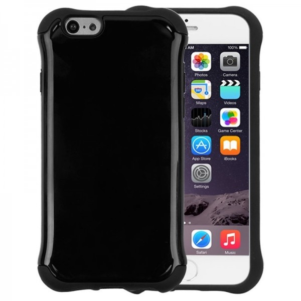 Tuff-Luv - TPU Gel hoes dubbele laag voor Iphone 6 plus en 6S Plus - Zwart Tuff-Luv - TPU Gel hoes dubbele laag voor Iphone 6 plus en 6S Plus - Zwart