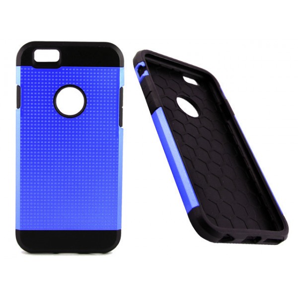 AA Iphone 6 (Blue) Slim Armored Tough Metallic Silicone Case AA Iphone 6 (Blue) Slim Armored Tough Metallic Silicone Case