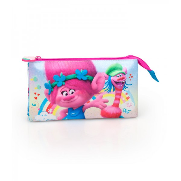 Trolls - Etui - 3 vakken - 22 cm Trolls - Etui - 3 vakken - 22 cm