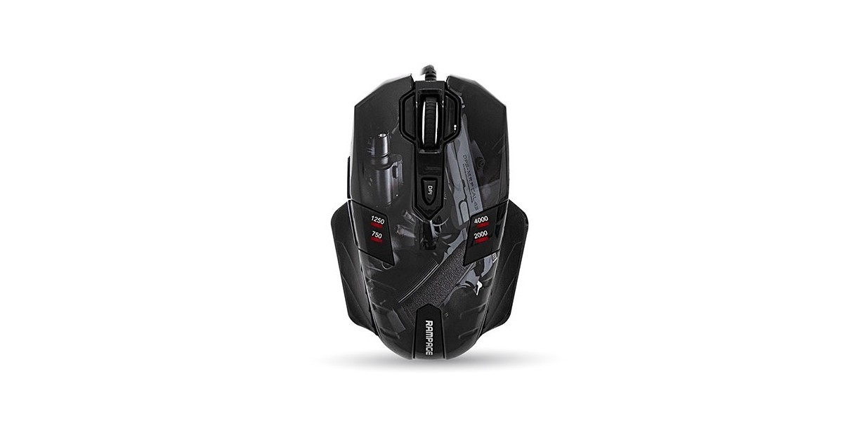 Rampage Gaming Muis GX-Core8 - Pistool Opdruk - 4000 DPI