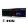 Rampage Gaming Toetsenbord KB-R78 - Rainbow achtergrond verlichting - Metalen behuizing - US Layout