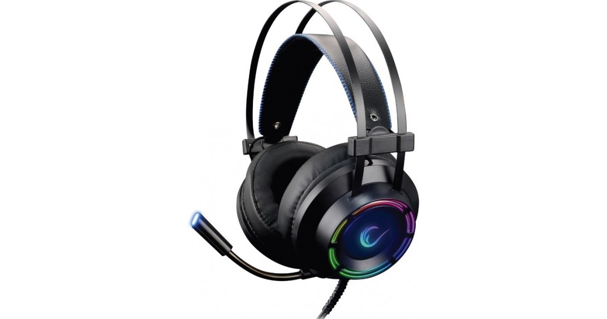 Rampage RM-19 FORTE RGB USB 7,1 - Surround sound Headset met microfoon en LED