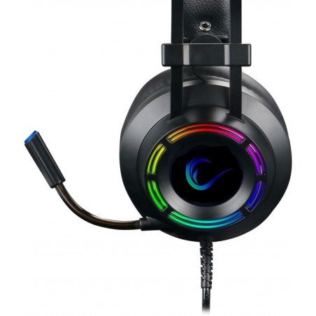 Rampage RM-19 FORTE RGB USB 7,1 - Surround sound Headset met microfoon en LED