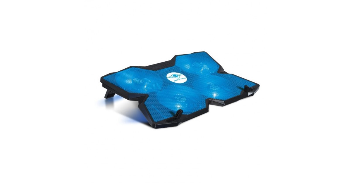 Spirit of Gamer - Laptop Cooling pad - Koeler Blade 500 - tot 17 inch - Blauw