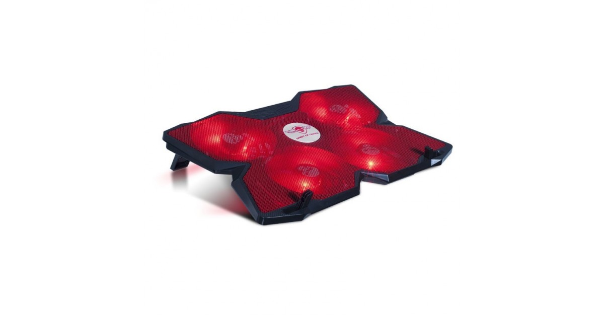 Spirit of Gamer - Laptop Cooling pad - Koeler Blade 500 - tot 17 inch - Rood