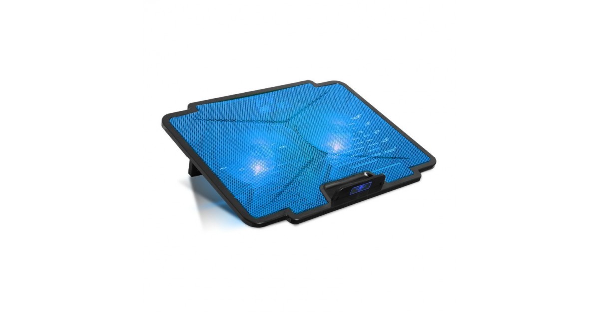 Spirit of Gamer - Laptop Cooling pad - Koeler Blade 100 - tot 15,6 inch - Blauw