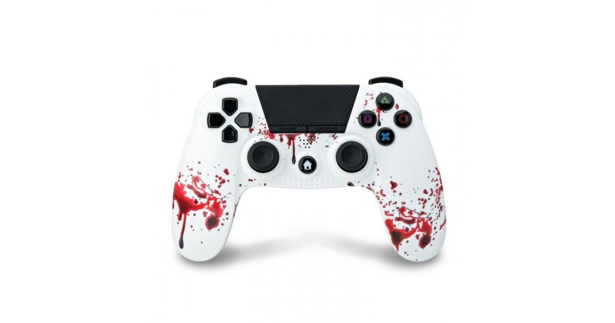 Under Control- PS4 bluetooth controller met koptelefoon aansluiting - zombie