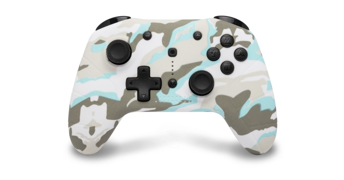 Nintendo Switch - Draadloze Bluetooth Controller - Snow White Camo