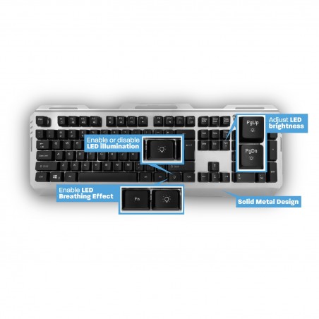 Ewent Play Gaming Keyboard illuminated US layout