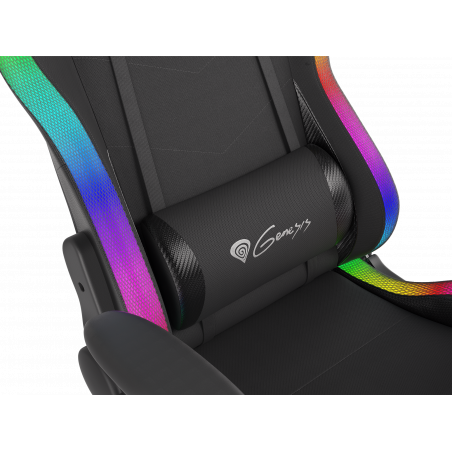 Genesis TRIT 500 - Gaming stoel met RGB verlichting - Zwart