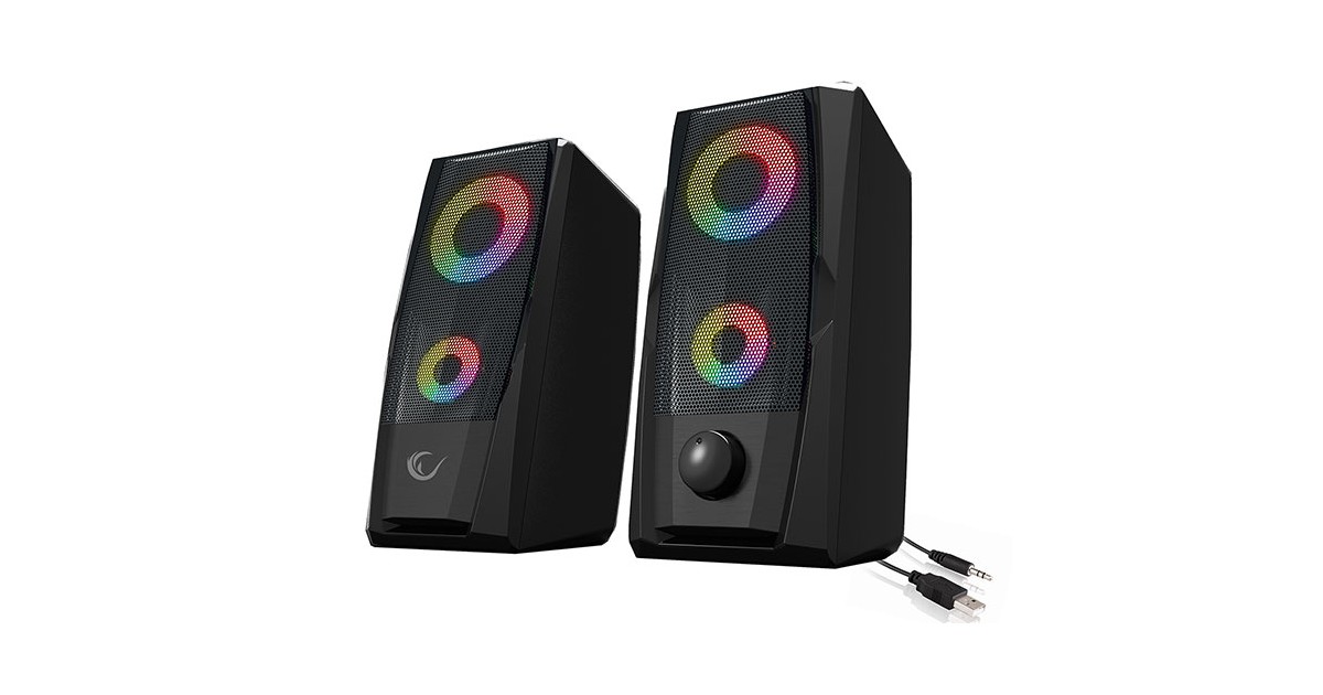 Rampage RMS-X9 RGB Gaming Stereo Speakerset