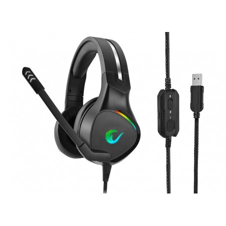 Rampage RM-K10 AMAZING RGB 7.1 Virtual Surround Gaming Headset USB - PS4 en PC