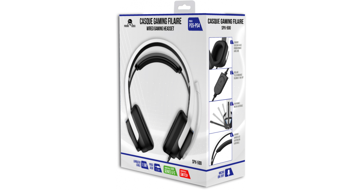 Freaks and Geeks  SPX-500 Gaming Headset geschikt voor PS5