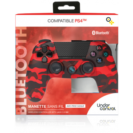 Under control PS4 Bluetooth Controller  Fire Red