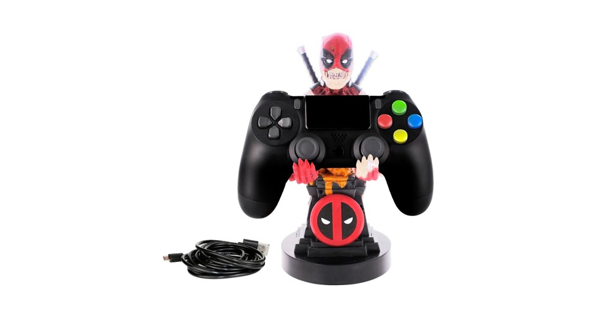 Cable Guy - Deadpool Zombie telefoonhouder - game controller stand met usb oplaadkabel 8 inch