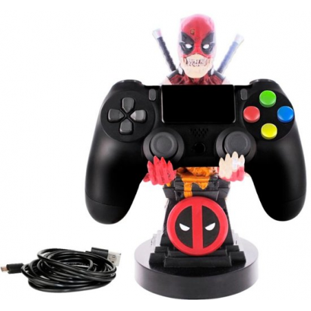 Cable Guy - Deadpool Zombie telefoonhouder - game controller stand met usb oplaadkabel 8 inch