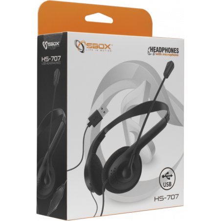 Sbox PC headset HS-707 met USB aansluiting