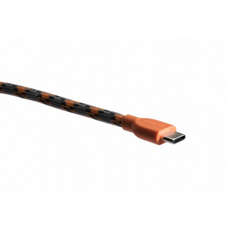 Boompods Retro type C USB kabel met micro USB aanlsuiting (1 meter) - Oranje