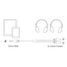 Ewent EW9236 audio kabel 0,15 m 3.5mm 2 x 3.5mm Zwart