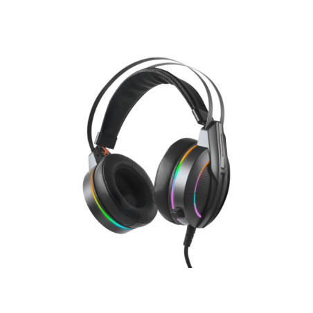 Rampage RM-K6 STARK 7.1 surround sound RGB Gaming Headset met USB aansluiting - Zwart