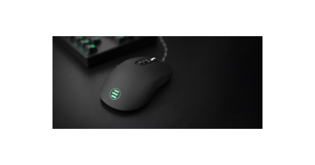 eShark gaming muis ESL-M2 SHINAI - 7000 dpi - Zwart met RGB verlichting