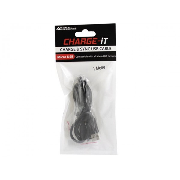 Charge-It - (1M) Microusb Data Cable - 1 M Charge-It - (1M) Microusb Data Cable - 1 M