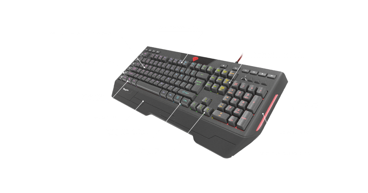 Genesis Rhod 600 - RGB Gaming toetsenbord US layout