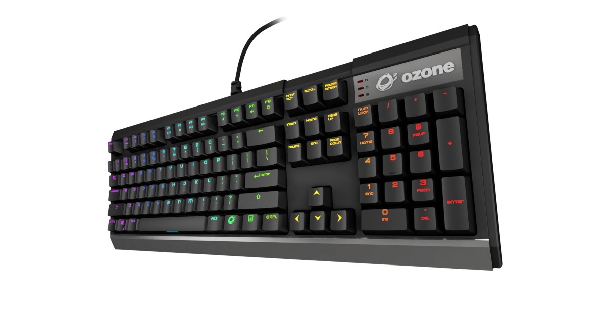 Ozone Strike X30 gaming toetsenbord Kailh Rode switches - US layout
