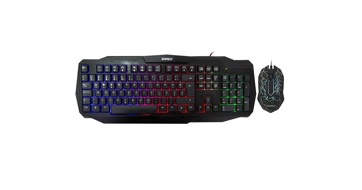 Everest KMX-86 Olivine gaming muis en toetsenbord combo