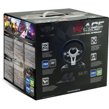Spirit of Gamer Pro 2 Racestuur - PS4, XBOX One, PS3 en PC