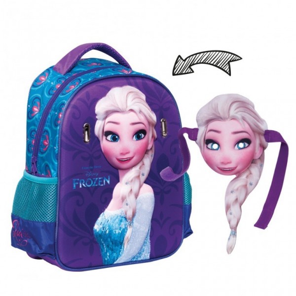Frozen Elsa - Rugzak - met masker - Kinderen - 31 cm hoog - Paars/Blauw Frozen Elsa - Rugzak - met masker - Kinderen - 31 cm hoog - Paars/Blauw