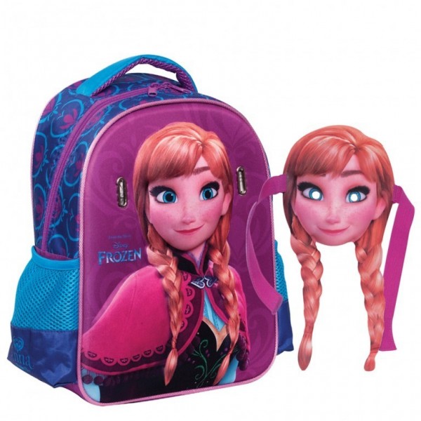 Frozen Anna - Rugzak - met masker - Kinderen - 31 cm hoog - Paars/Blauw Frozen Anna - Rugzak - met masker - Kinderen - 31 cm hoog - Paars/Blauw