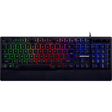 Rampage Gaming Toetsenbord KB-R66 - Rainbow achtergrond verlichting - US Layout - USB