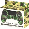 Playstation 4 - Siliconen controller skin inclusief thumbs grips - Camouflage