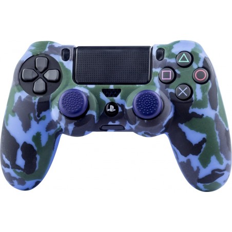 Playstation 4 - Siliconen controller skin inclusief thumbs grips - Navy