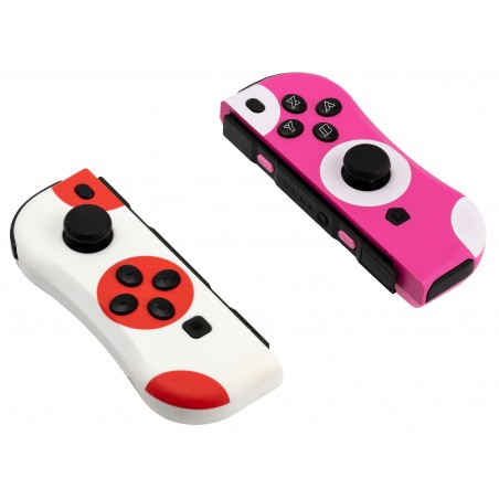 Under Control - Nintendo Switch ii-Con Controller stippen rood-wit en roze-wit