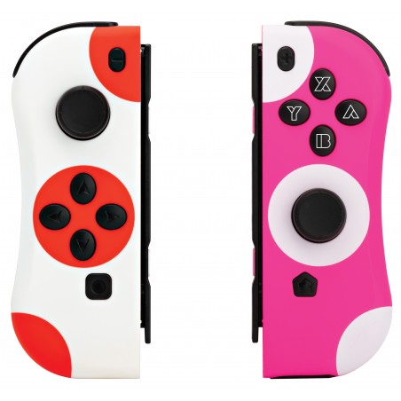 Under Control - Nintendo Switch ii-Con Controller stippen rood-wit en roze-wit